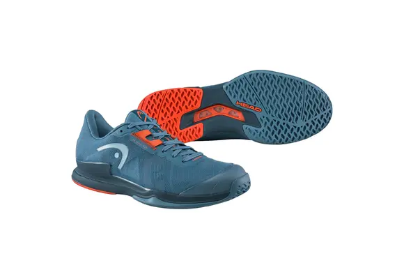 Head Sprint Pro 3.5 Men's Tennis Shoe (Blue/Orange)