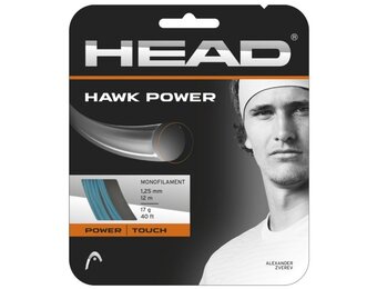 Head Hawk Power 17/1.25 Tennis String (Petrol)