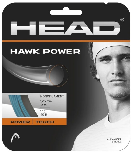 Head Hawk Power 17/1.25 Tennis String (Petrol)