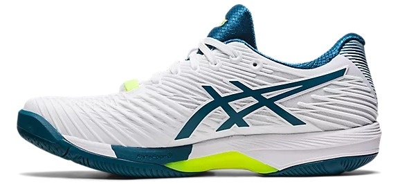 Asics Solution Speed FF 2 Men's Tennis Shoe (White/Teal)