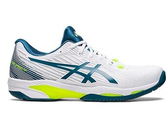 Asics Solution Speed FF 2 Men's Tennis Shoe (White/Teal)
