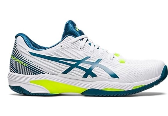 Asics Solution Speed FF 2 Men's Tennis Shoe (White/Teal)
