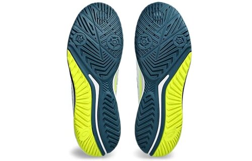 Asics Gel Resolution 9 Men's Tennis Shoe (White/Teal)