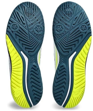 Asics Gel Resolution 9 Men's Tennis Shoe (White/Teal)