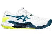 Asics Gel Resolution 9 Men's Tennis Shoe (White/Teal)