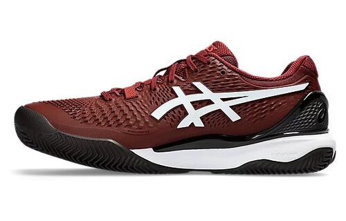 Asics Gel Resolution 9 Clay Men's Tennis Shoe (Red/White)