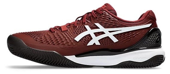 Asics Gel Resolution 9 Clay Men's Tennis Shoe (Red/White)