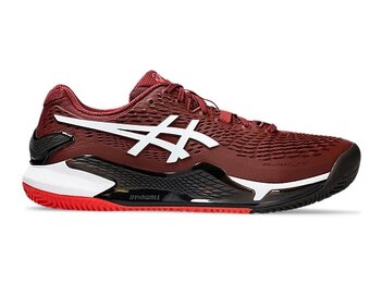 Asics Gel Resolution 9 Clay Men's Tennis Shoe (Red/White)