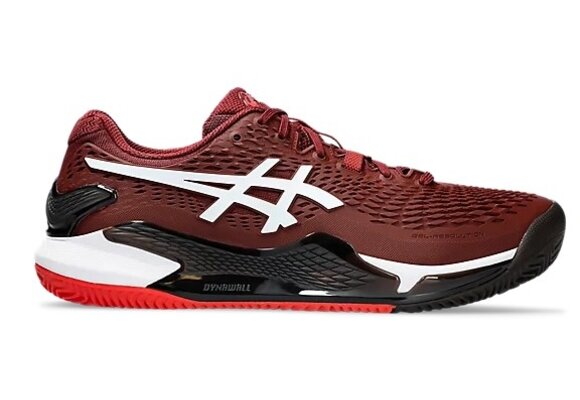 Asics Gel Resolution 9 Clay Men's Tennis Shoe (Red/White)