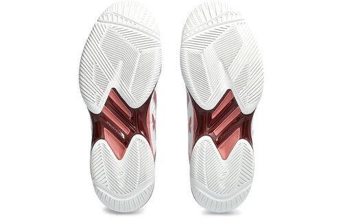 Asics Solution Speed FF 2 Women's Tennis Shoe (White/Light Garnet)