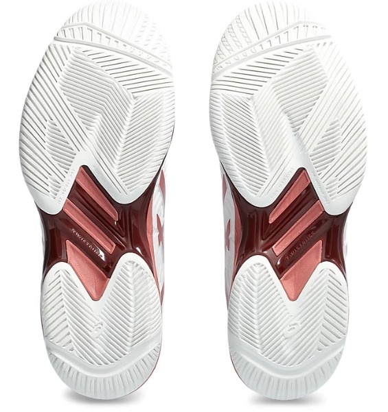 Asics Solution Speed FF 2 Women's Tennis Shoe (White/Light Garnet)