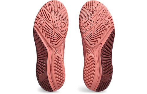 Asics Gel Resolution 9 Women's Clay Tennis Shoe (Light Garnet/White)