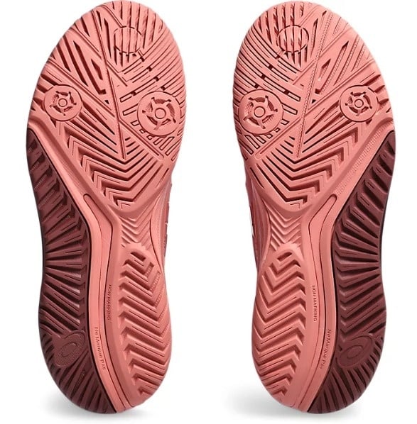 Asics Gel Resolution 9 Women's Clay Tennis Shoe (Light Garnet/White)