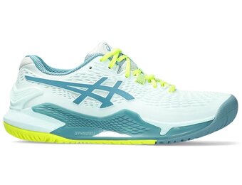 Asics Gel Resolution 9 WIDE Women's Tennis Shoe (Soothing Sea/Gris Blue)