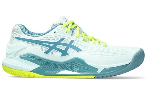 Asics Gel Resolution 9 WIDE Women's Tennis Shoe (Soothing Sea/Gris Blue)