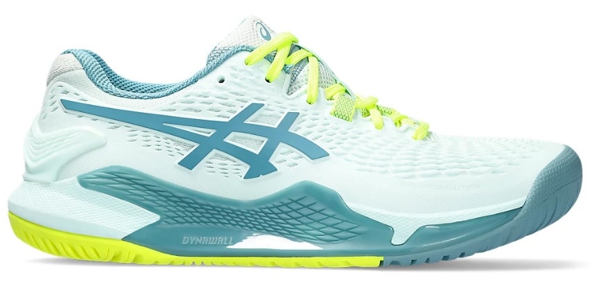 Asics Gel Resolution 9 WIDE Women's Tennis Shoe (Soothing Sea/Gris Blue)