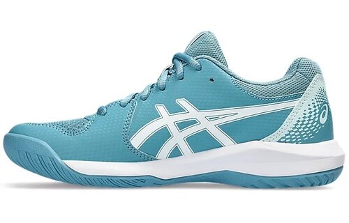 Asics Gel Dedicate 8 Women's Tennis Shoe (Gris Blue/White)
