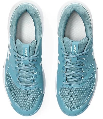 Asics Gel Dedicate 8 Women's Tennis Shoe (Gris Blue/White)