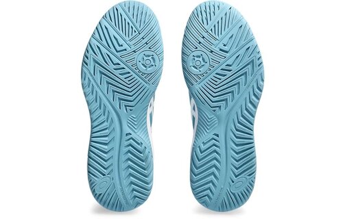 Asics Gel Dedicate 8 Women's Tennis Shoe (Gris Blue/White)