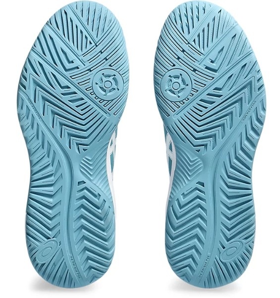 Asics Gel Dedicate 8 Women's Tennis Shoe (Gris Blue/White)