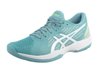 Asics Solution Swift FF Women's Tennis Shoe (Gris Blue/White)