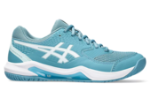 Asics Gel Dedicate 8 Women's Tennis Shoe WIDE (Gris Blue/White)