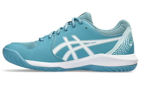 Asics Gel Dedicate 8 Women's Tennis Shoe WIDE (Gris Blue/White)