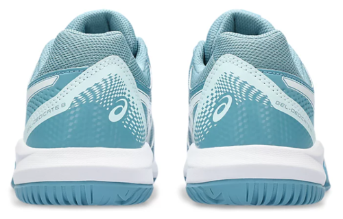 Asics Gel Dedicate 8 Women's Tennis Shoe WIDE (Gris Blue/White)