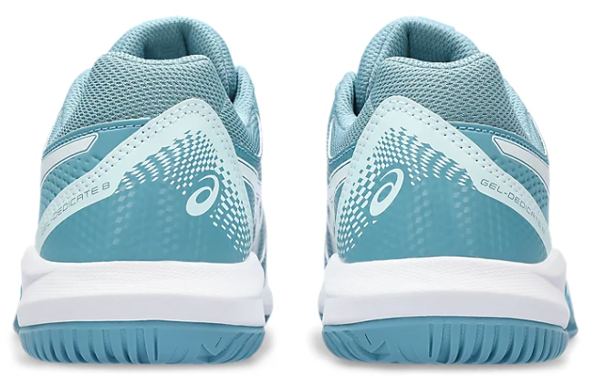 Asics Gel Dedicate 8 Women's Tennis Shoe WIDE (Gris Blue/White)