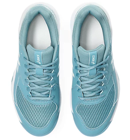 Asics Gel Dedicate 8 Women's Tennis Shoe WIDE (Gris Blue/White)