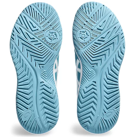 Asics Gel Dedicate 8 Women's Tennis Shoe WIDE (Gris Blue/White)