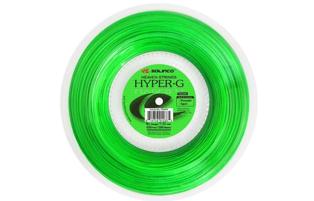 Solinco Solinco Hyper-G 16L/1.25 Tennis String Reel (Green)