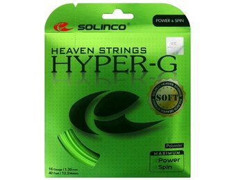 Solinco Hyper-G Soft 16L/1.25 Tennis String (Green)