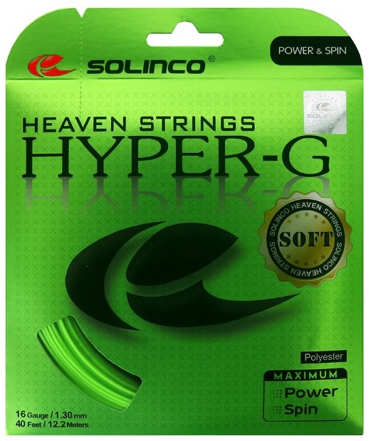 Solinco Hyper-G Soft 16L/1.25 Tennis String (Green) 