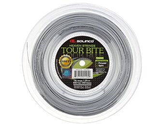 Solinco Tour Bite Soft 16L/1.25 Tennis String Reel (Silver)