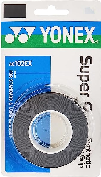 Yonex Super Grap Overgrip 3 Pack (Black)