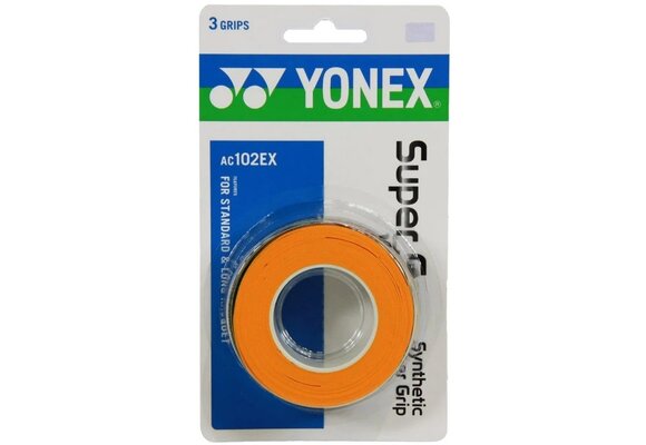 Yonex Super Grap Overgrip 3 Pack (Orange)