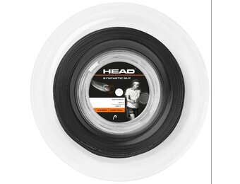 Head Synthetic Gut 17/1.25 Tennis String Reel (Black)