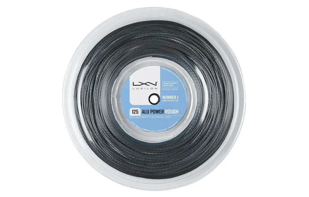 Luxilon Alu Power Rough 125/16L Tennis String 220M Reel (Silver)