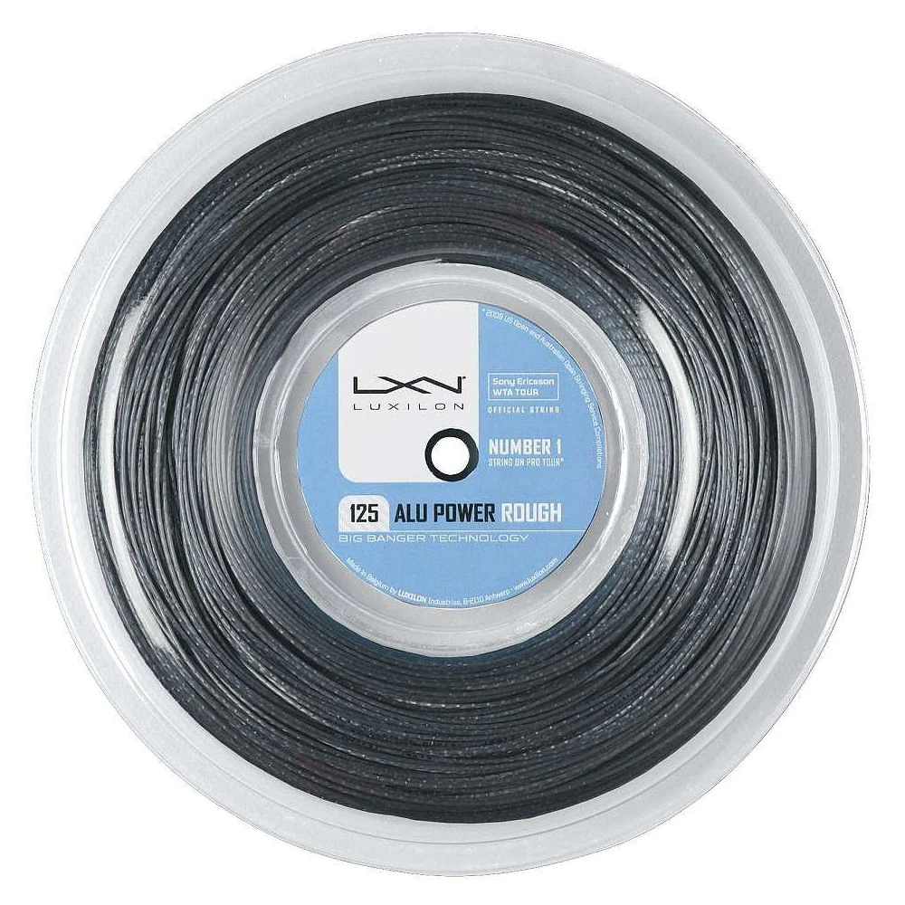 Luxilon Alu Power Rough 125/16L Tennis String 220M Reel (Silver)