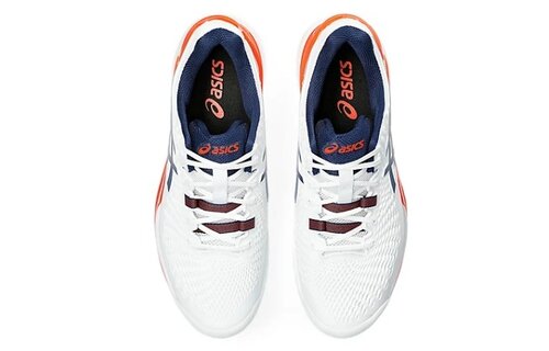 Asics Gel Resolution 9 Men's Tennis Shoe (White/Blue Expanse)