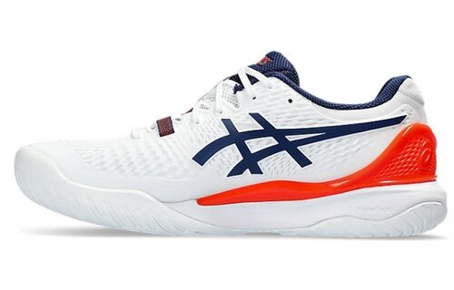 Asics Gel Resolution 9 WIDE Men's Tennis Shoe (White/Blue Expanse)