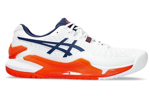 Asics Gel Resolution 9 WIDE Men's Tennis Shoe (White/Blue Expanse)