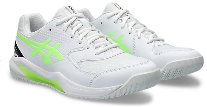 Asics Gel Dedicate 8 Men's Pickleball Shoe (White/Lime)