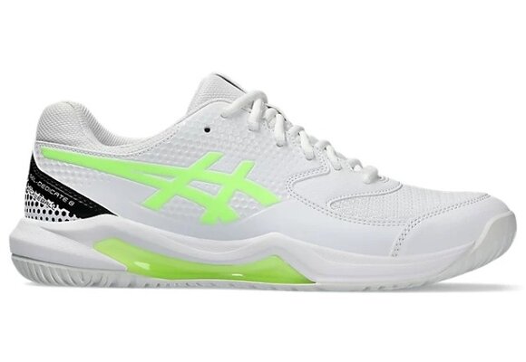Asics Gel Dedicate 8 Men's Pickleball Shoe (White/Lime)