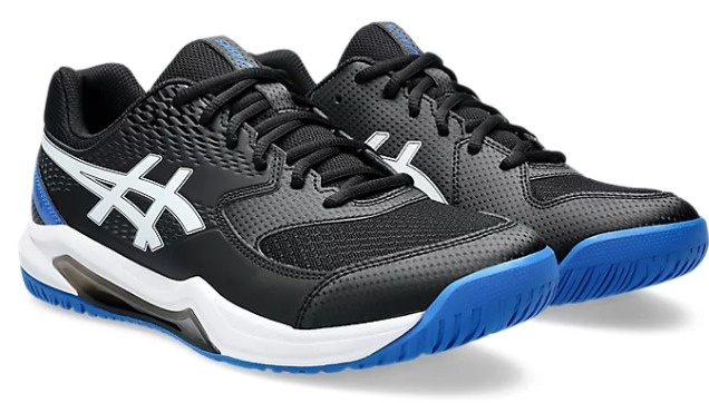 Asics Gel Dedicate 8 WIDE Men's Tennis Shoe (Black/Blue)