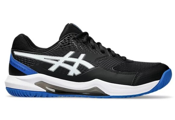 Asics Gel Dedicate 8 WIDE Men's Tennis Shoe (Black/Blue)