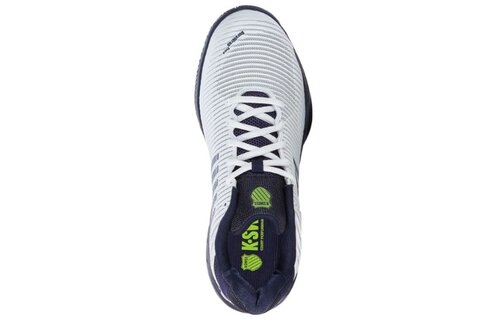 K-Swiss Hypercourt Express 2 Men's Tennis Shoe (White/Peacoat/Silver)