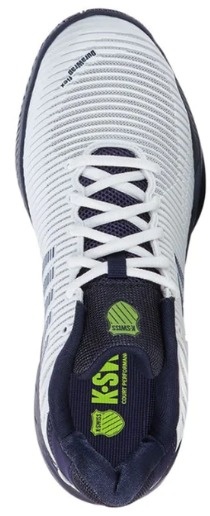 K-Swiss Hypercourt Express 2 Men's Tennis Shoe (White/Peacoat/Silver)
