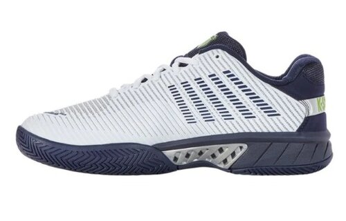 K-Swiss Hypercourt Express 2 Men's Tennis Shoe (White/Peacoat/Silver)